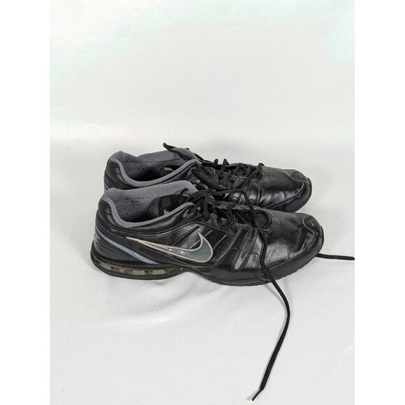 Nike Reax Revolution Mens Leather Sneaker Shoes Black Running Trainers 13 - Picture 4 of 9